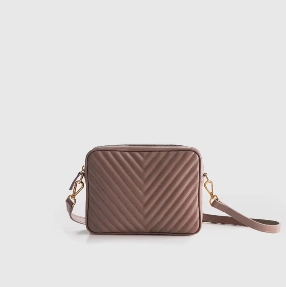 Quince Taupe Quilted Women's Bag